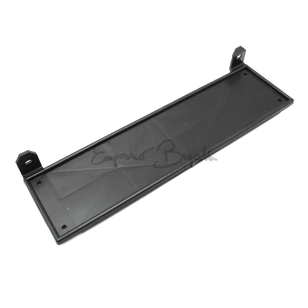 Porta targa anteriore sotto paraurti in plastica nera con alette fino al 1985 | Fiat 500 |