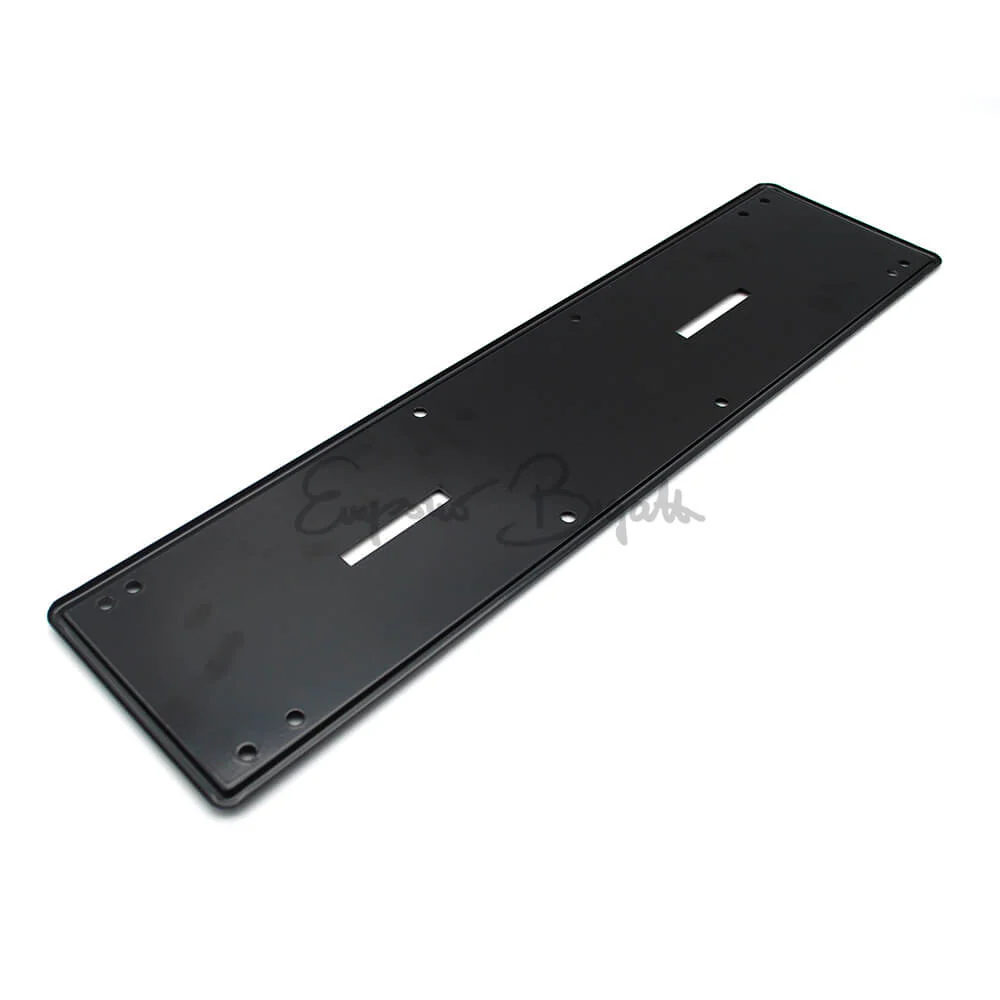 Porta targa posteriore in metallo nero per targa affiancata 6 fori dal 1976 al 1998 | Universale | - Image 3