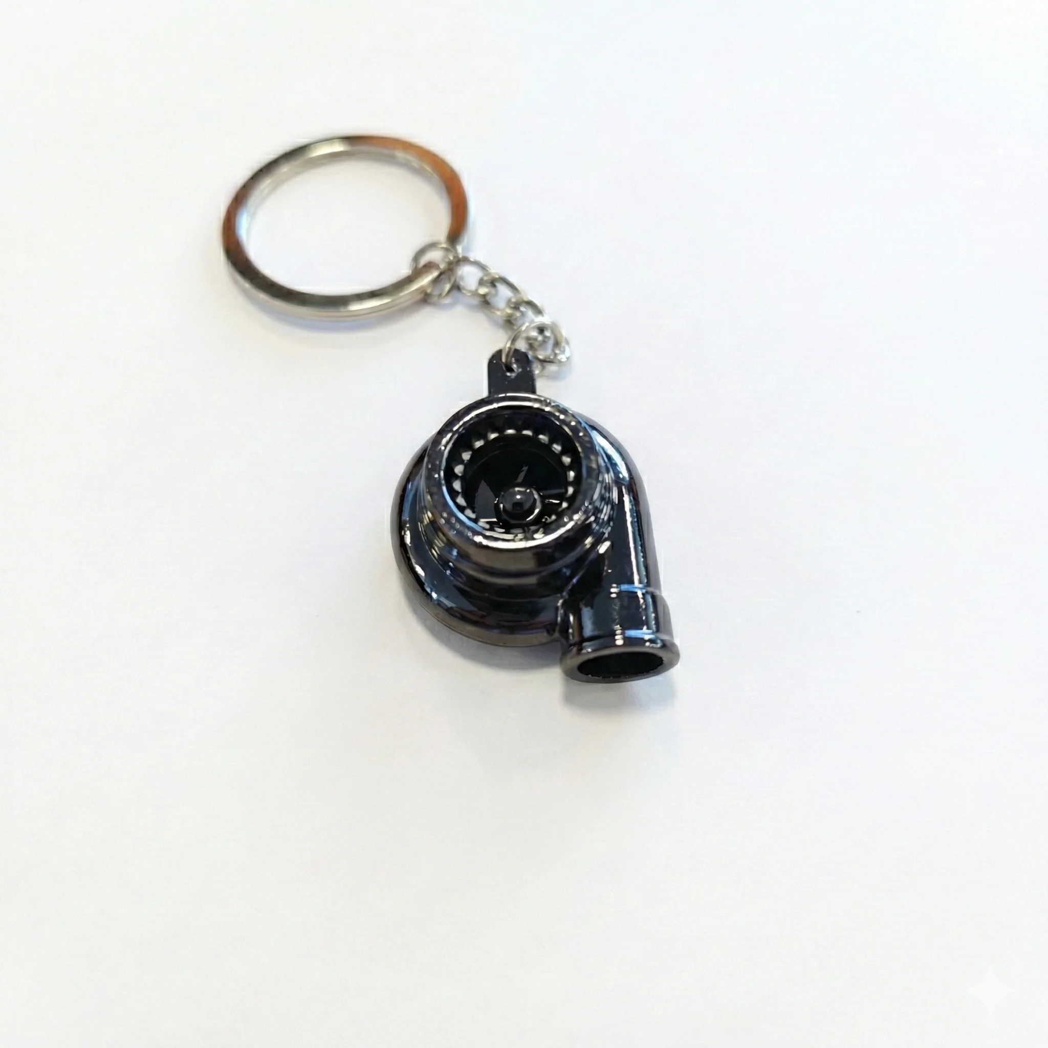 Portachiavi Turbina Metallo Nero | Gadget Auto Tuning Stealth