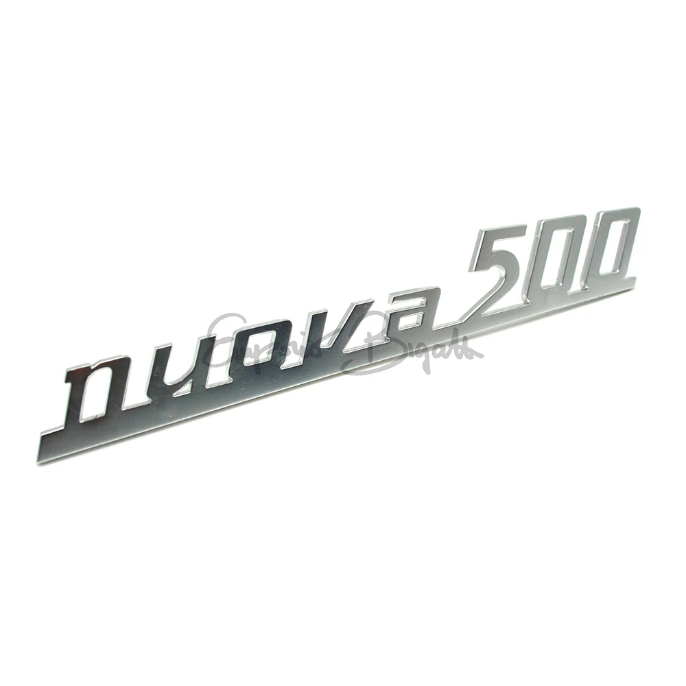 **Scritta posteriore nuova 500 in metallo cromato | Fiat 500 N D F |