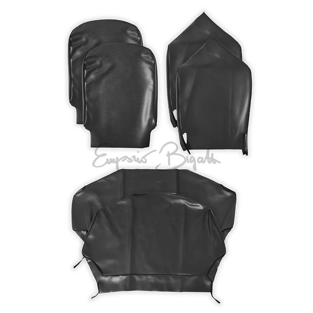 Serie completa fodere nero sedile Alta QualitĂ in scay | Fiat 500 R |
