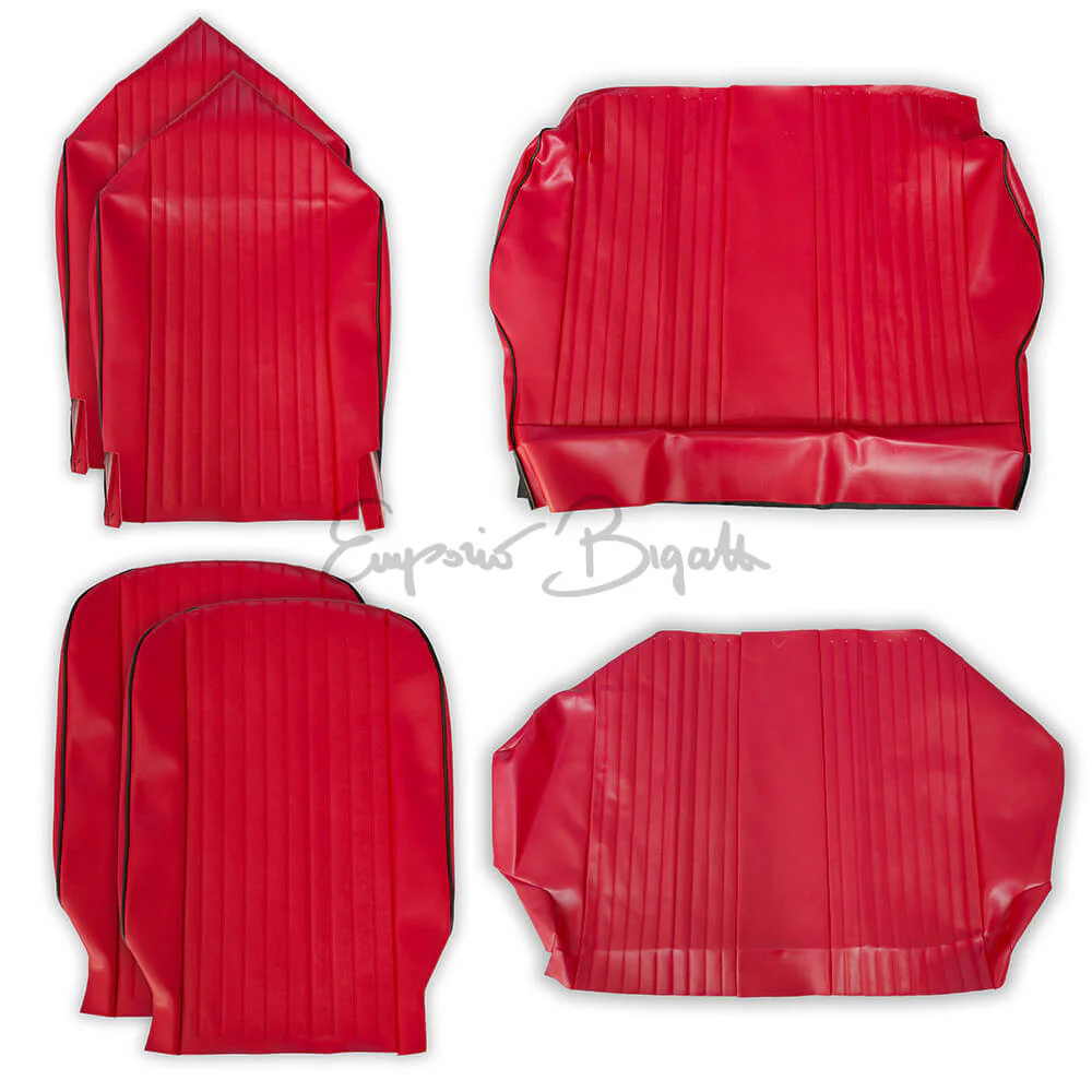 Serie completa fodere rosso sedile in scay | Fiat 500 L |
