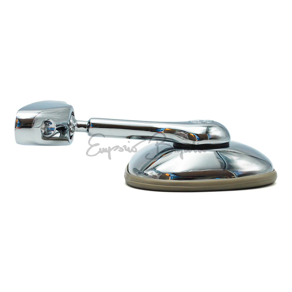 Specchietto retrovisore esterno per auto cromato rettangolare a regolazione manuale a vite destro/sinistro DX/SX | Alfa Romeo GT | Alfa Romeo 1750 | Alfa Romeo Super | - Image 3