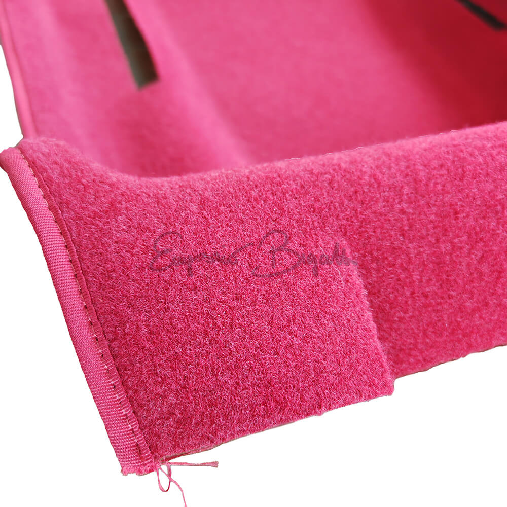 Tappeto preformato in moquette rosso 2 zerbini | Fiat 500 N D F L R | - Image 3