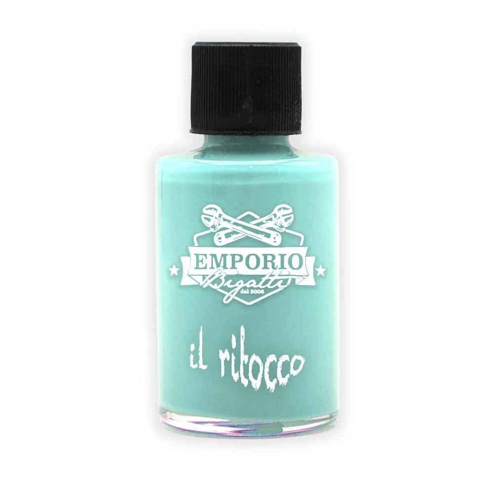 Vernice colore n. 433 Azzurro Acquamarina per ritocchi carrozzeria Fiat 500 - 30 ml