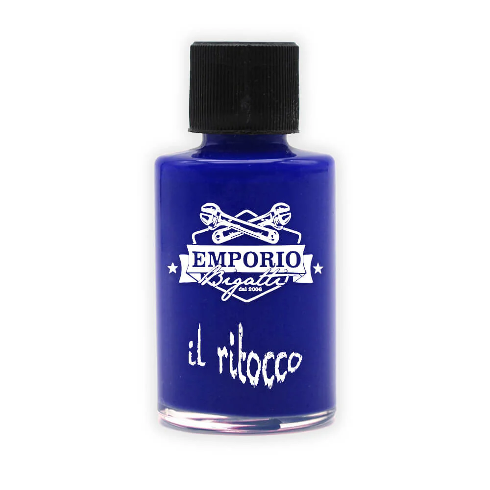 Vernice colore n. 498 Blu Oriente per ritocchi carrozzeria Fiat 500 - 30 ml