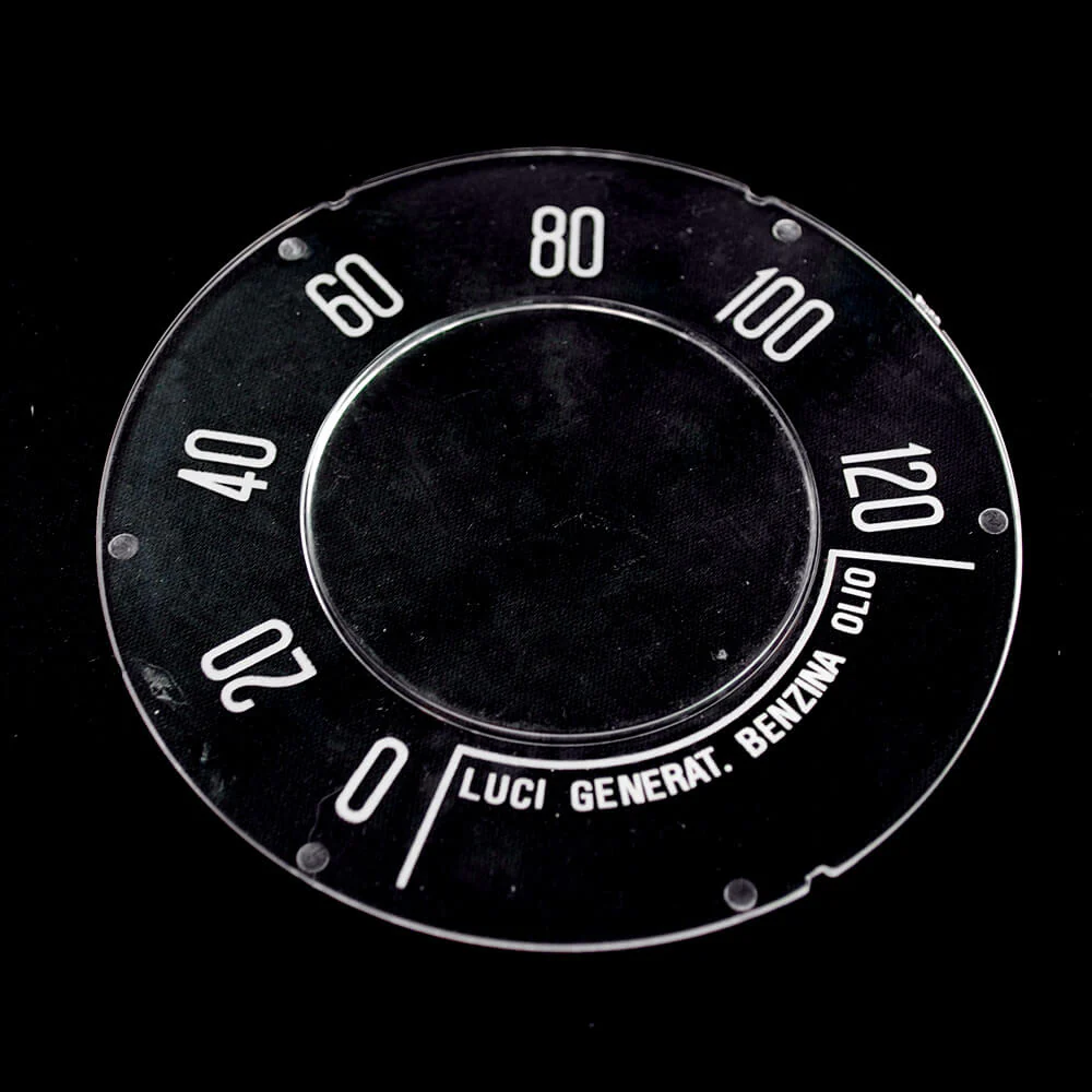 Vetro per strumento tachimetro contachilometri scala 120 Km/h | Fiat 500  F R Giardiniera |