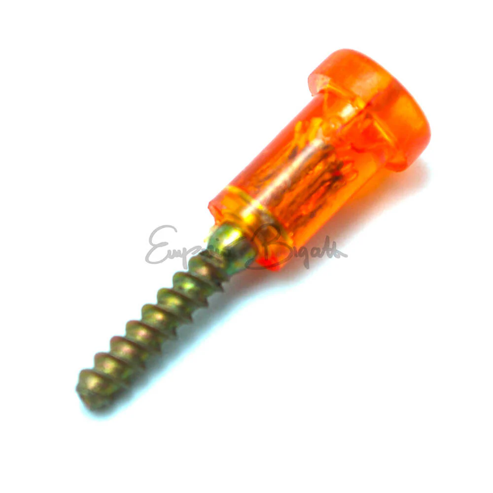 Vite plastica con inserto in ferro corta arancio | Fiat 126|